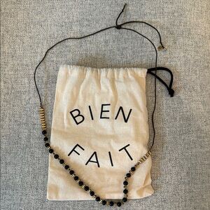 MADEWELL Black and Gold Beaded Necklace